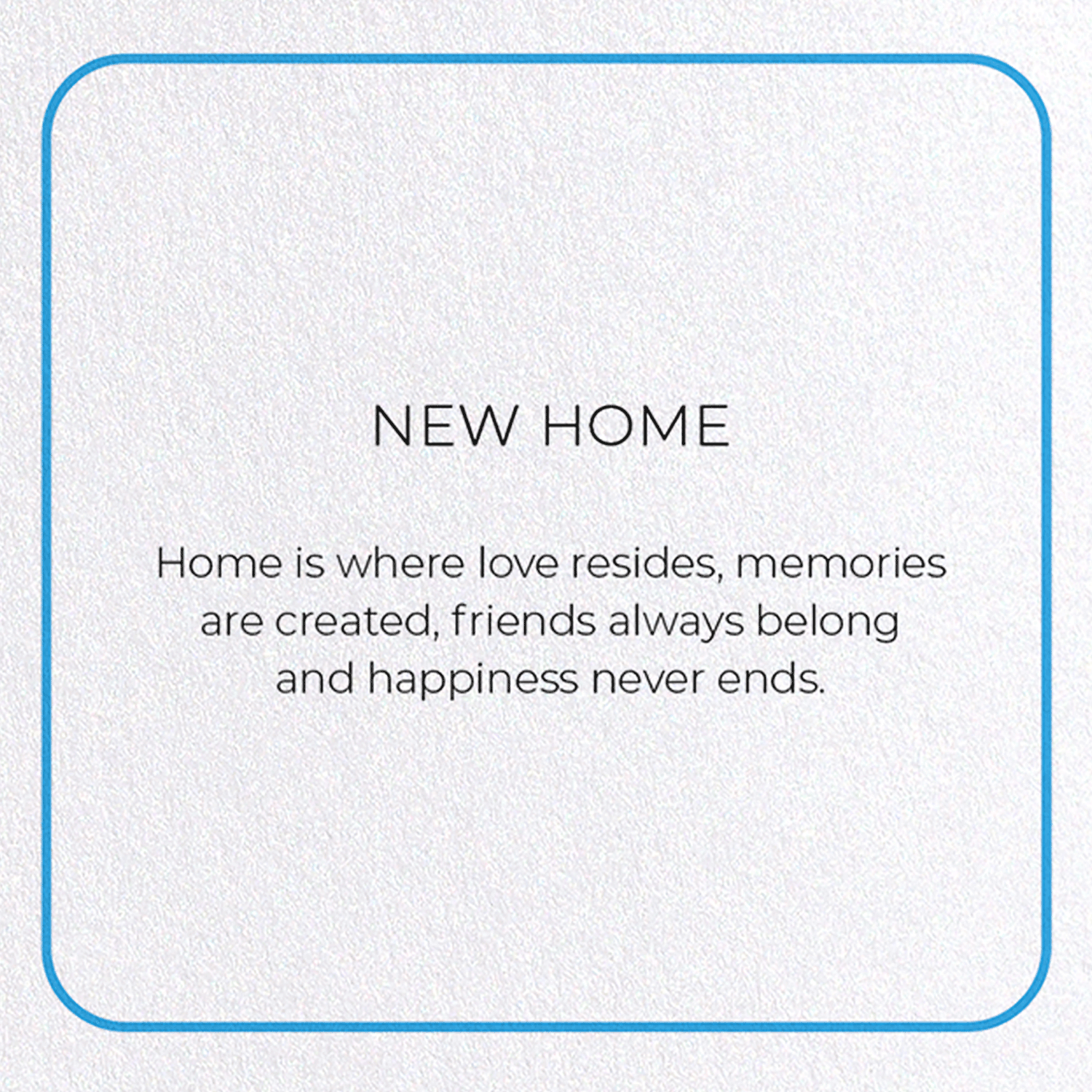 NEW HOME: Photo Greeting Card