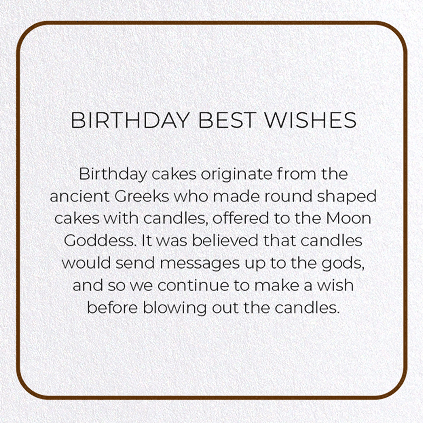 BIRTHDAY BEST WISHES: Photo Greeting Card