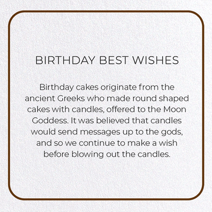 BIRTHDAY BEST WISHES: Photo Greeting Card