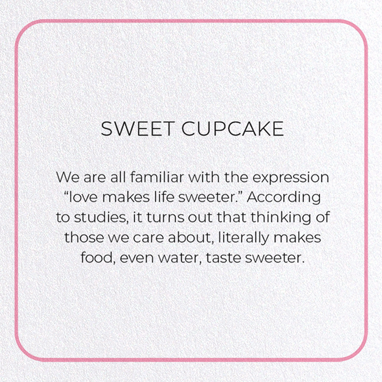 SWEET CUPCAKE: Photo Greeting Card
