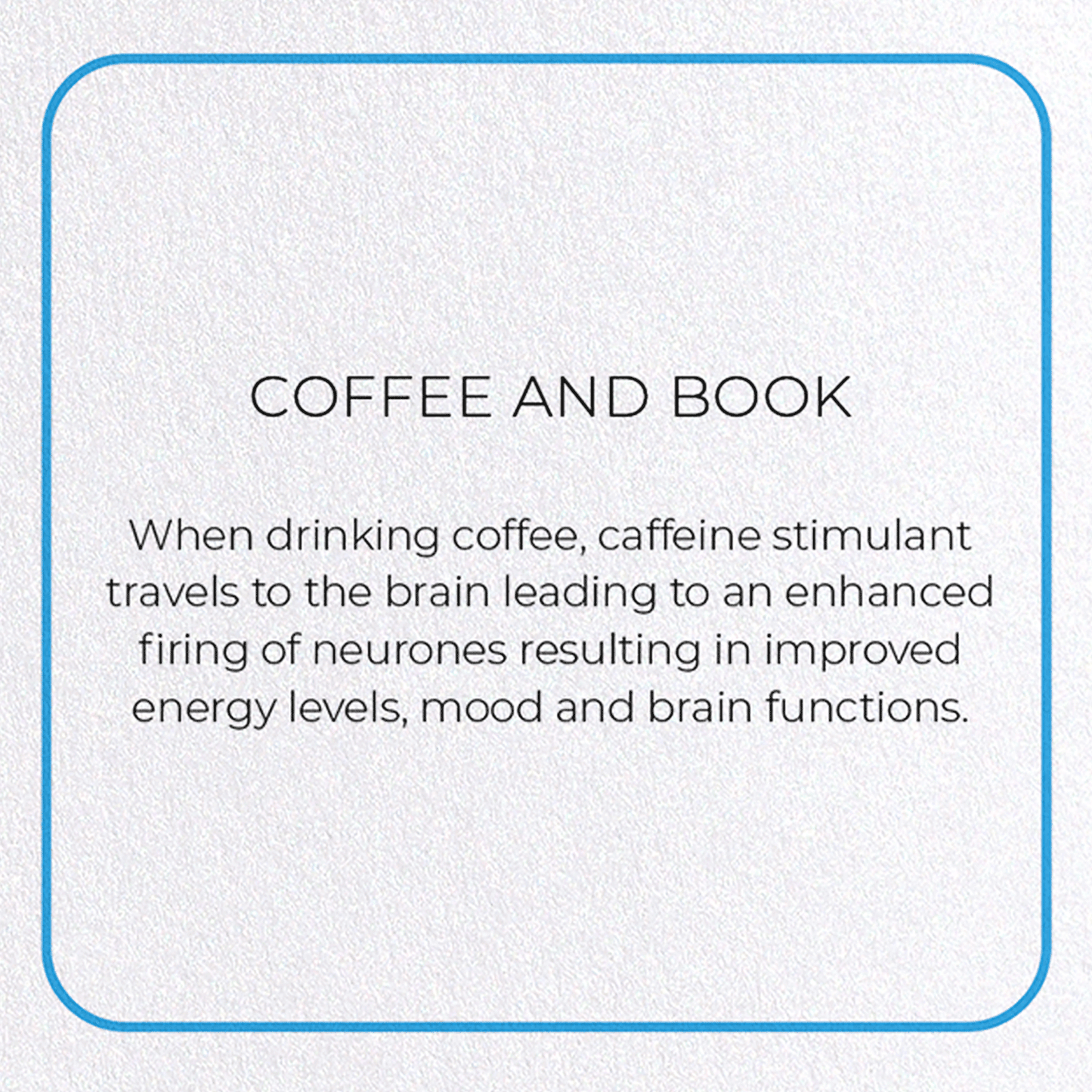 COFFEE AND BOOK: Photo Greeting Card