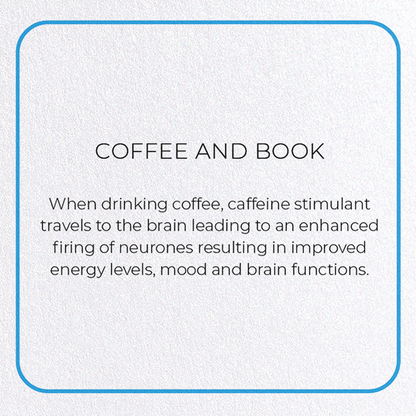 COFFEE AND BOOK: Photo Greeting Card