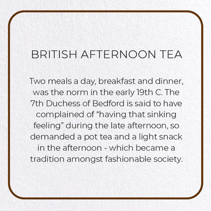 BRITISH AFTERNOON TEA: Photo Greeting Card