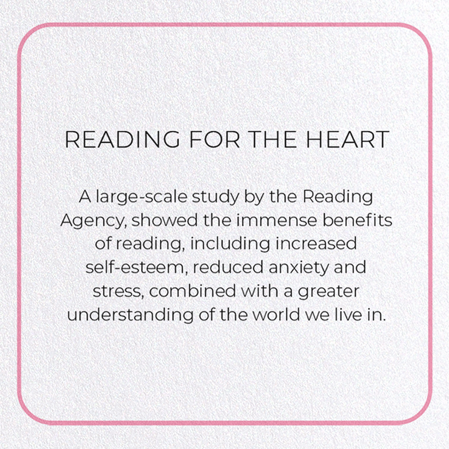 READING FOR THE HEART: Photo Greeting Card