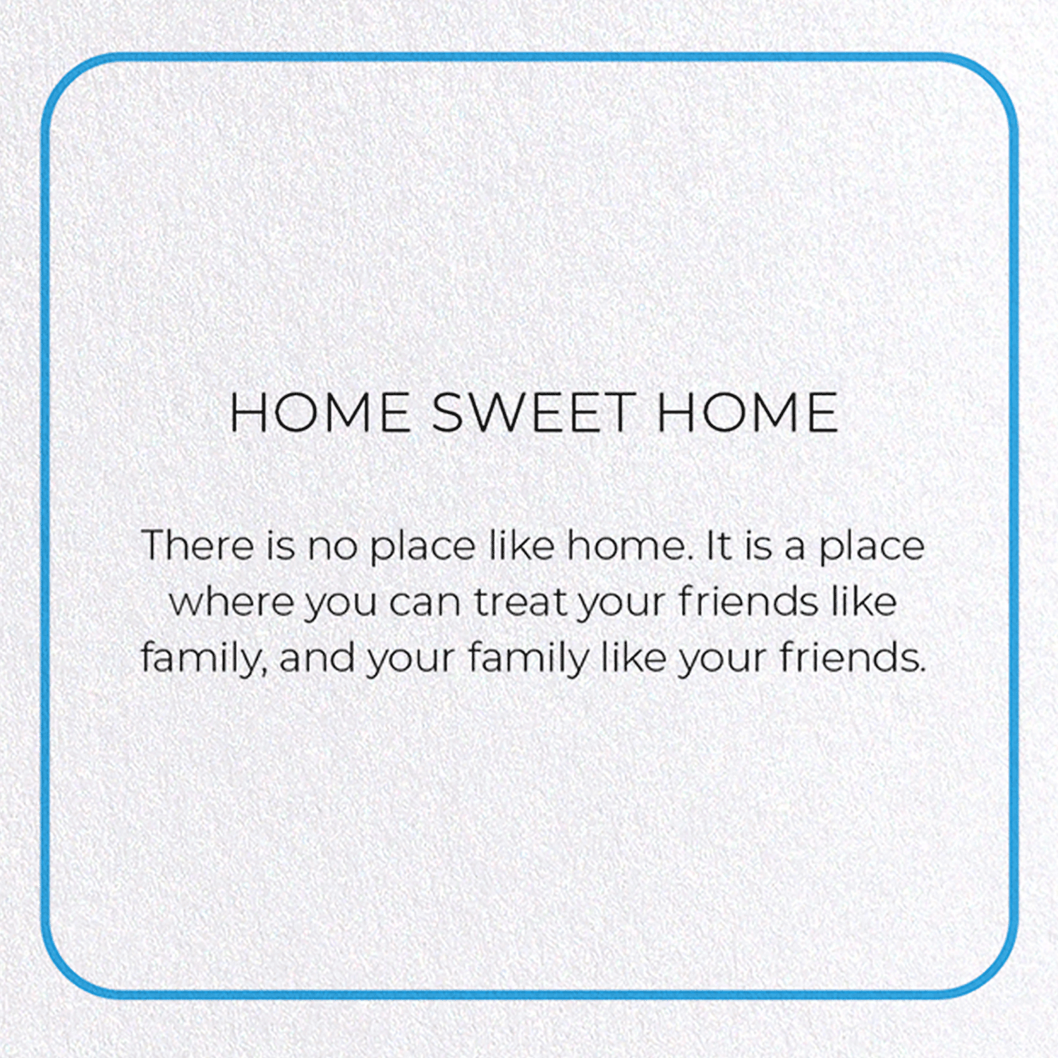 HOME SWEET HOME: Photo Greeting Card