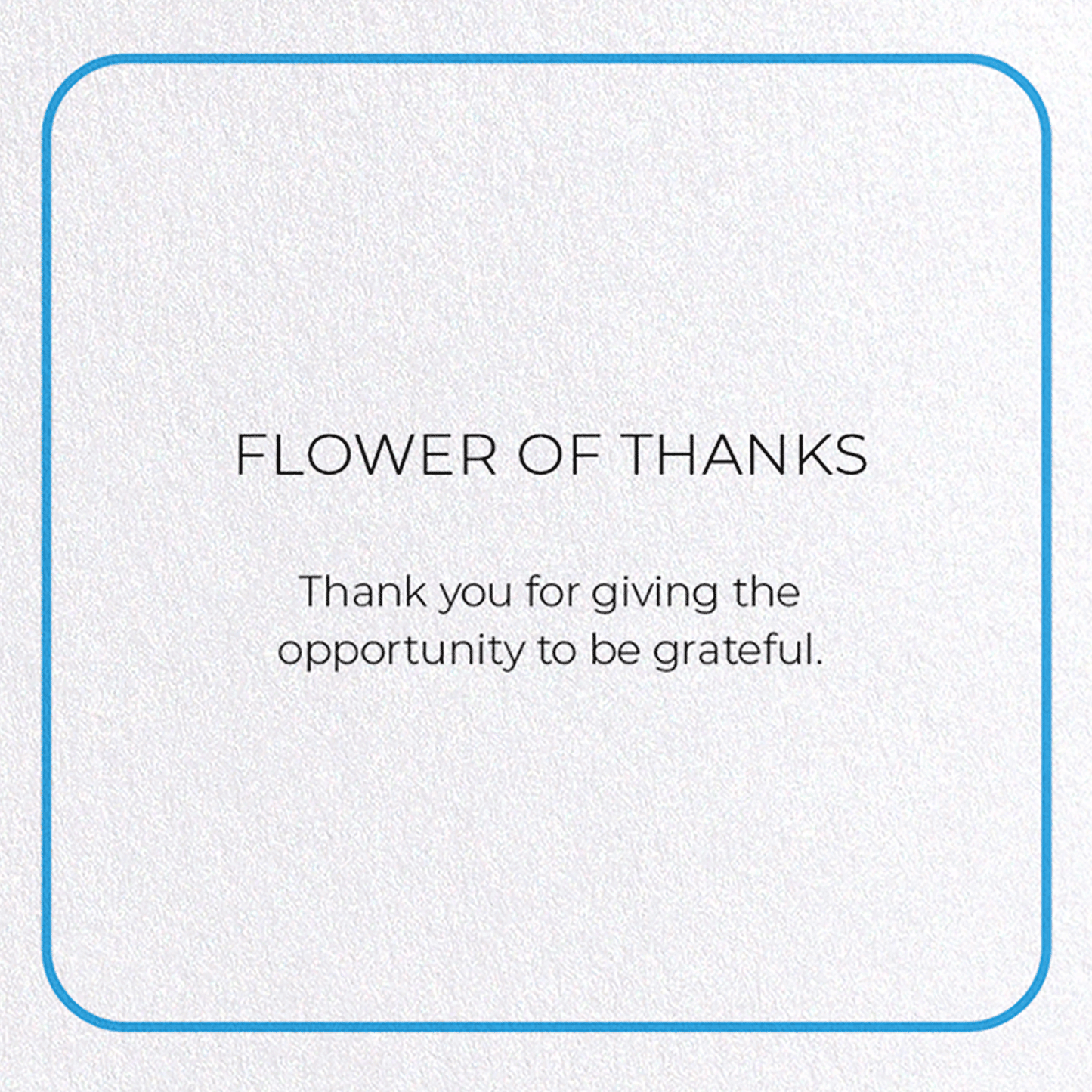 FLOWER OF THANKS: Photo Greeting Card