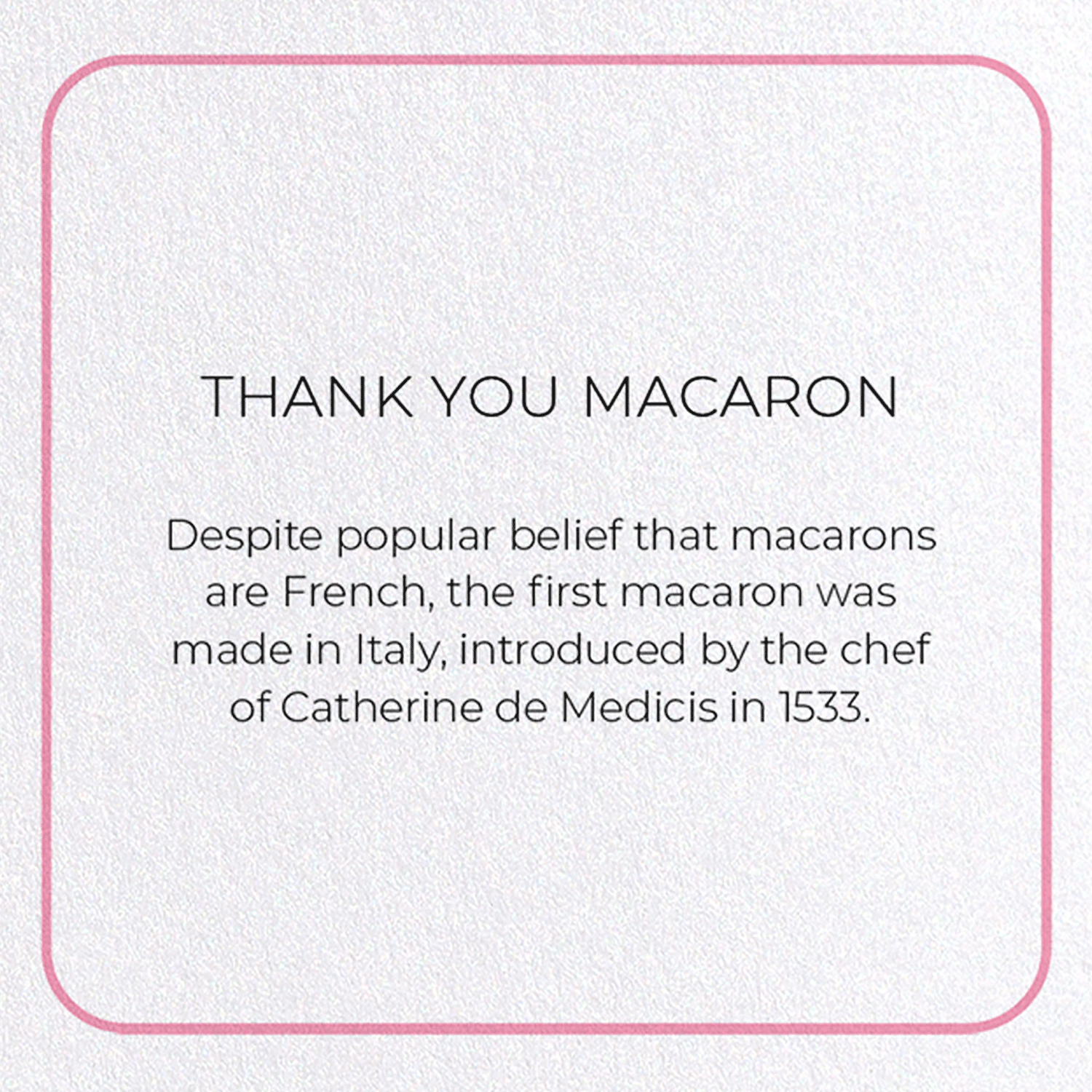 THANK YOU MACARON: Photo Greeting Card