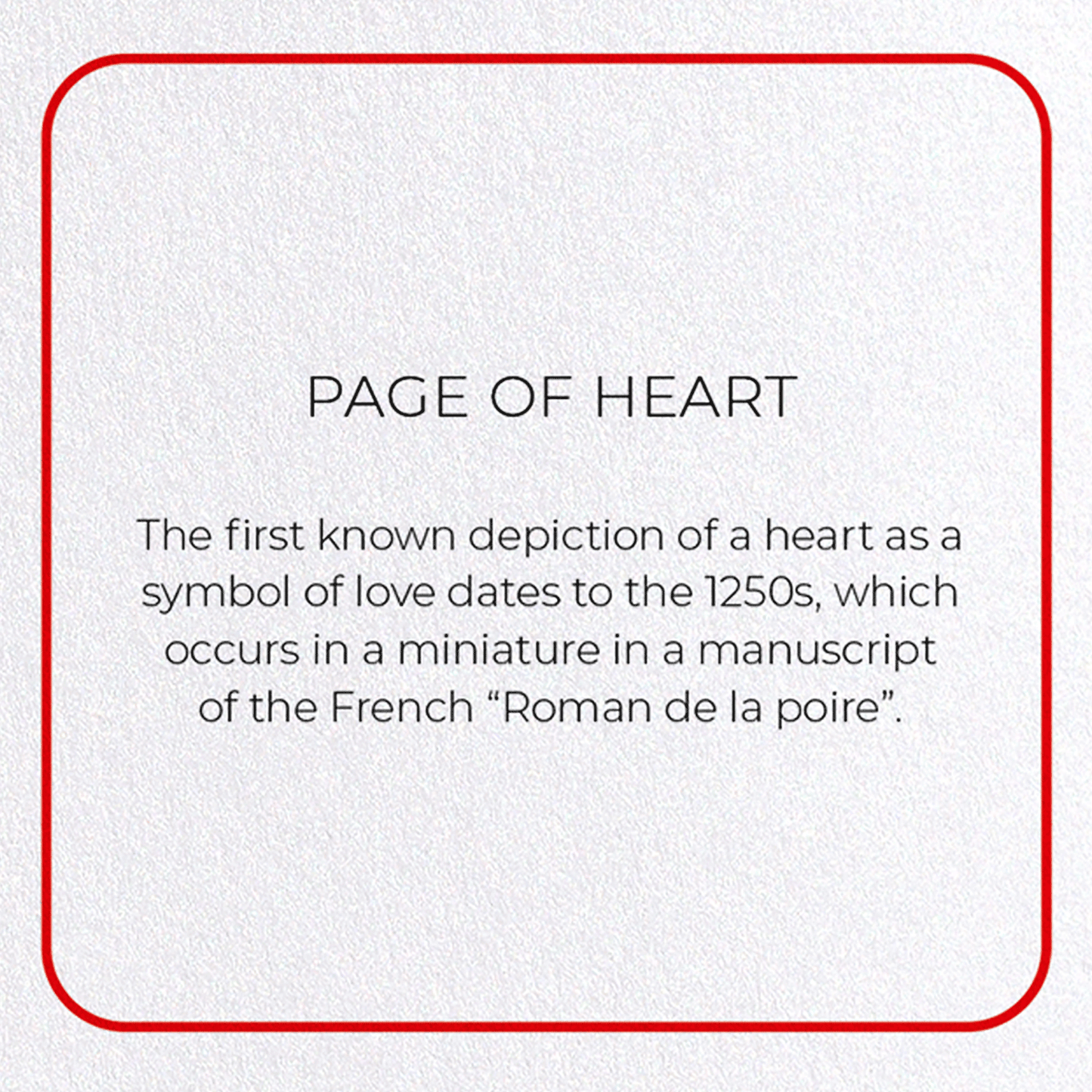 PAGE OF HEART: Photo Greeting Card