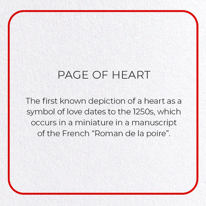 PAGE OF HEART: Photo Greeting Card