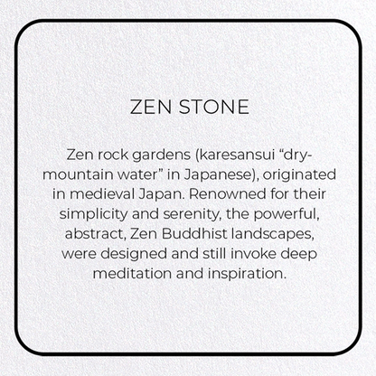 ZEN STONE: Photo Greeting Card