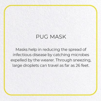 PUG MASK: Photo Greeting Card