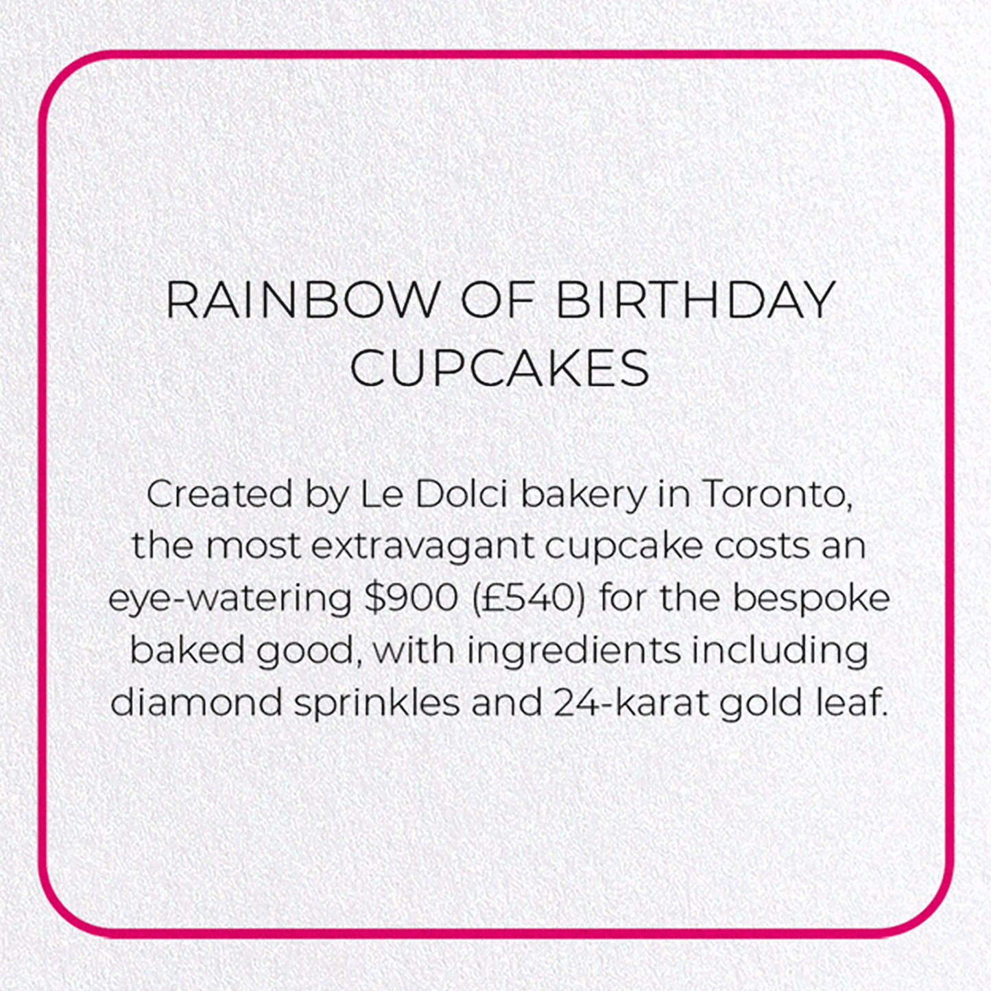 RAINBOW OF BIRTHDAY CUPCAKES: Photo Greeting Card