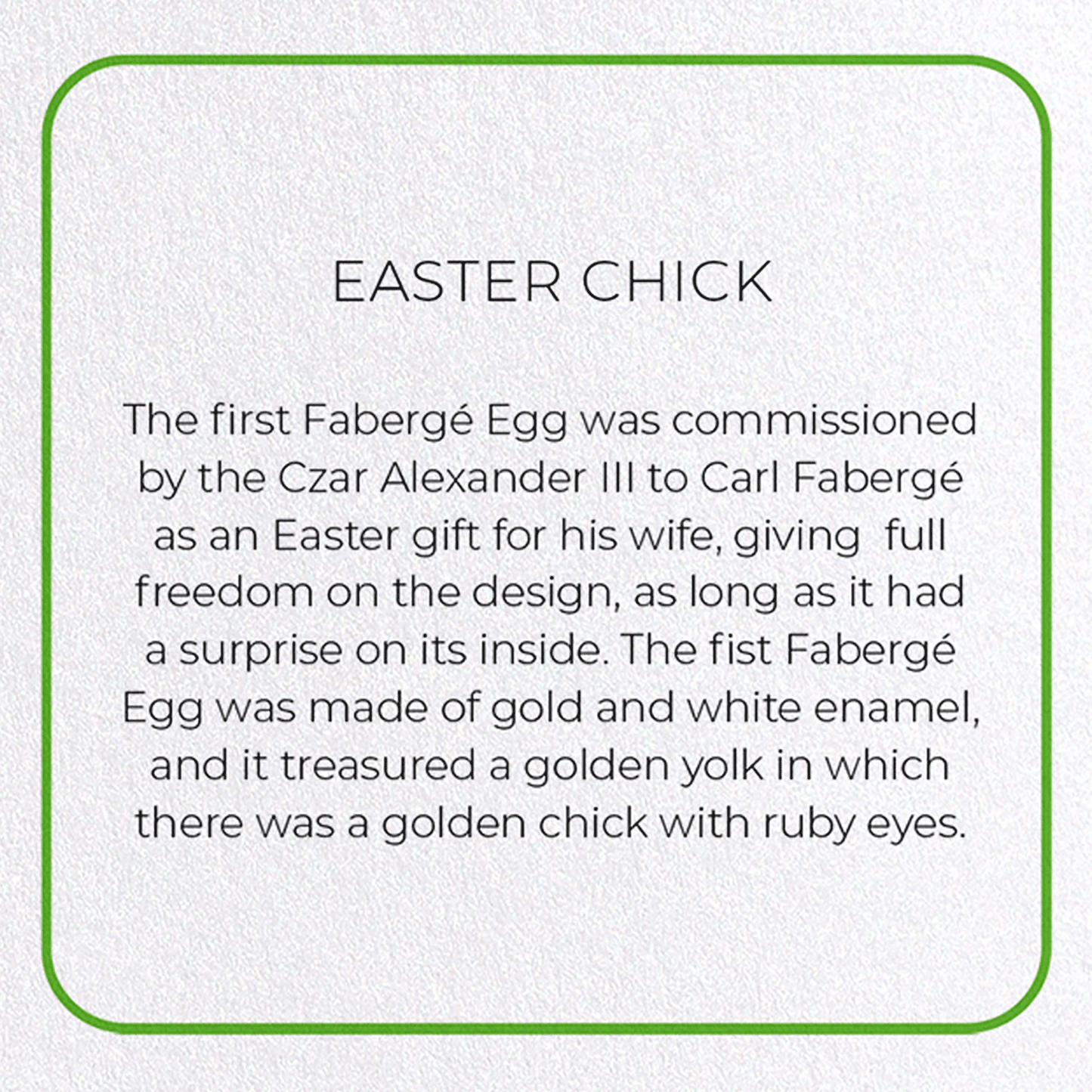 EASTER CHICK: Photo Greeting Card