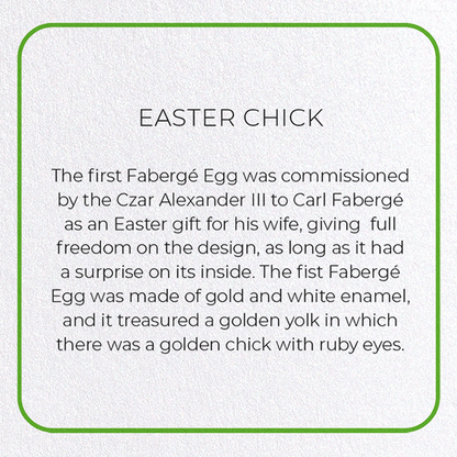 EASTER CHICK: Photo Greeting Card