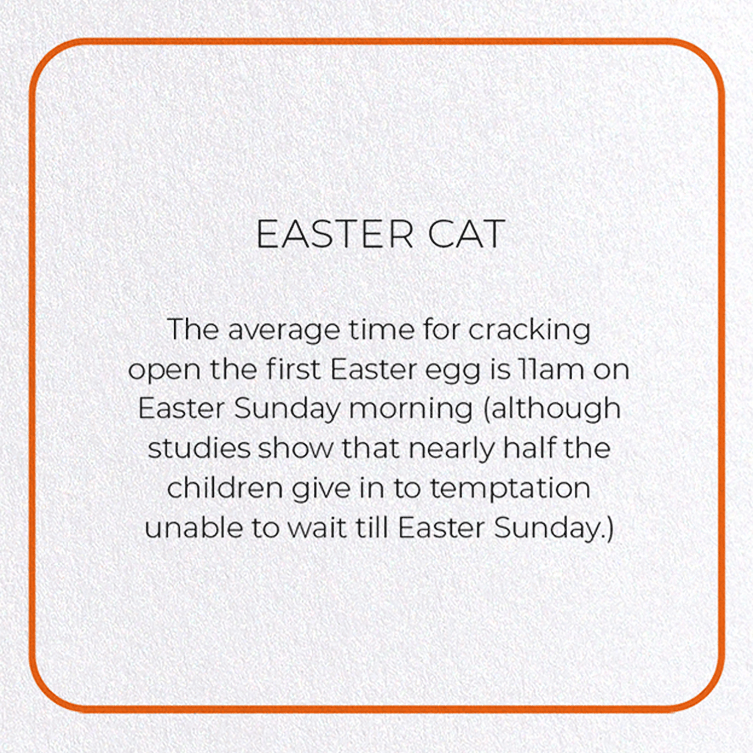 EASTER CAT: Photo Greeting Card