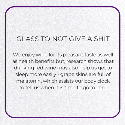 GLASS TO NOT GIVE A SHIT: Photo Greeting Card