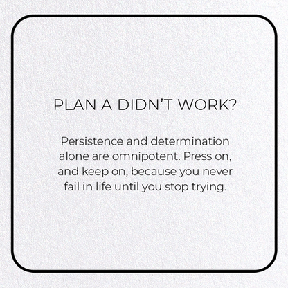 PLAN A DIDN’T WORK?: Photo Greeting Card