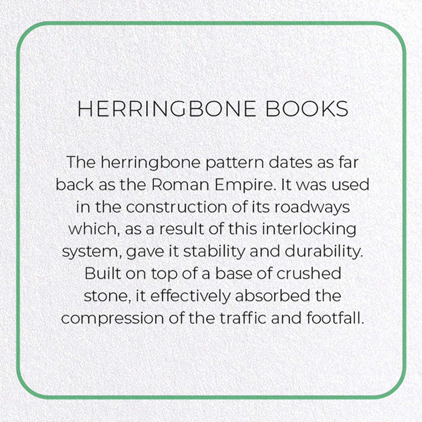 HERRINGBONE BOOKS: Photo Greeting Card