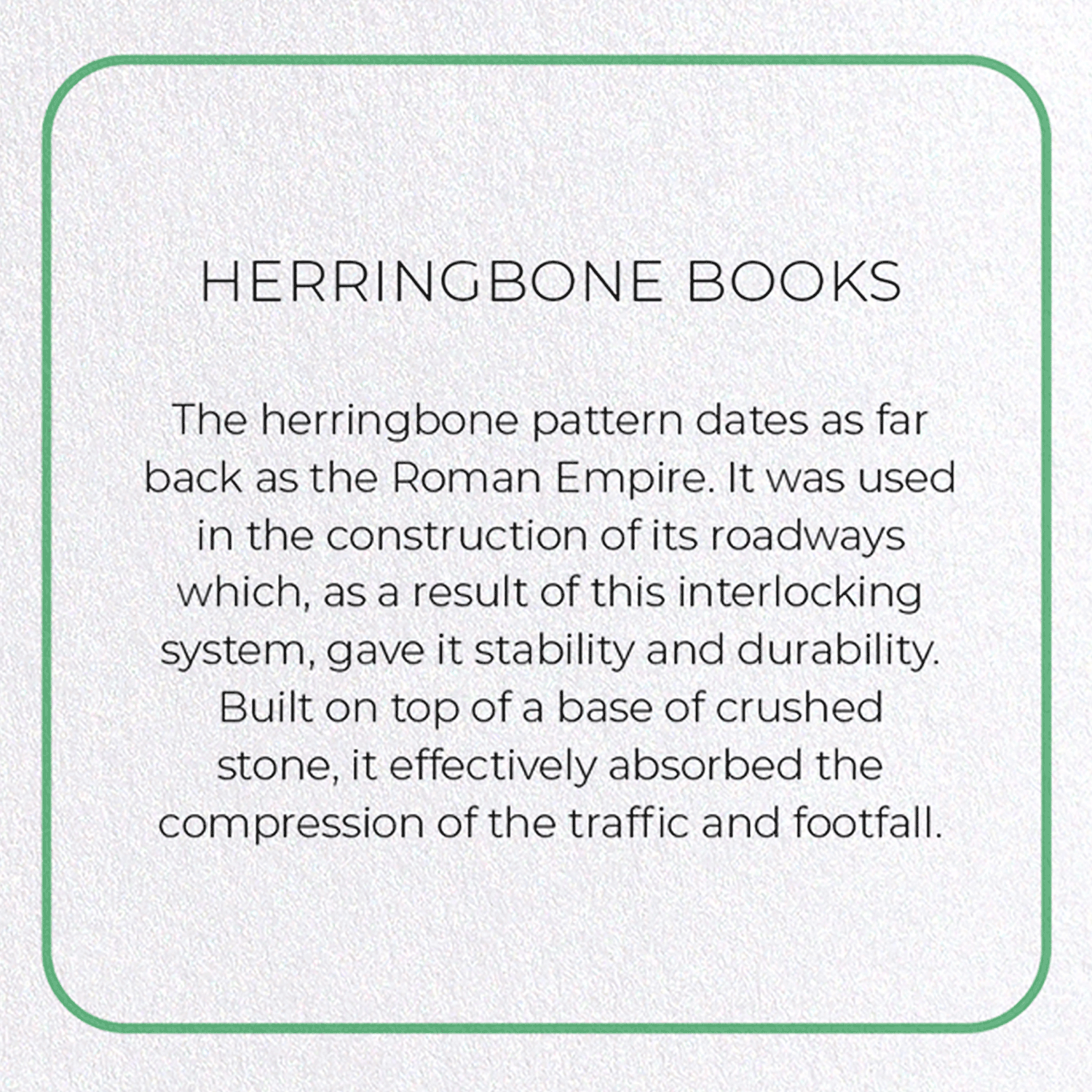 HERRINGBONE BOOKS: Photo Greeting Card