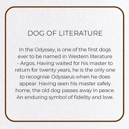 DOG OF LITERATURE: Photo Greeting Card