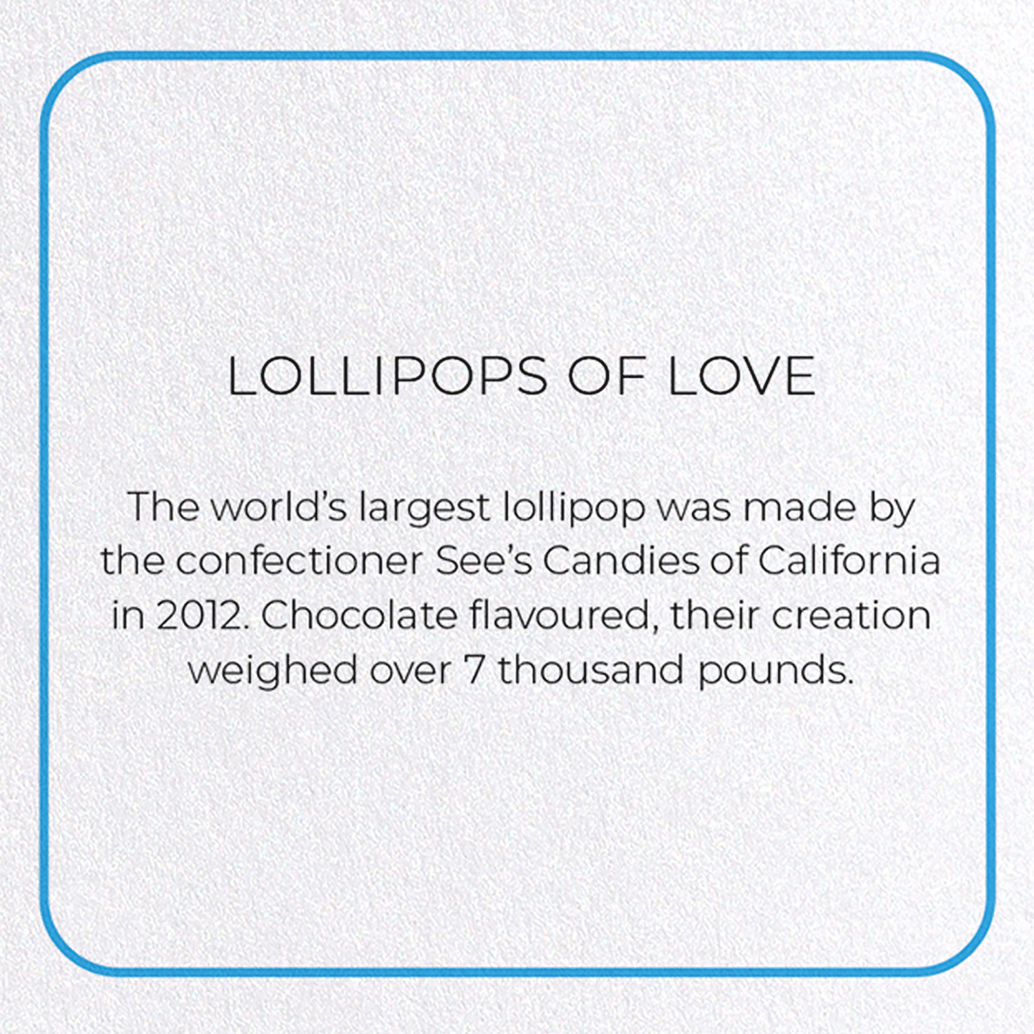 LOLLIPOPS OF LOVE: Photo Greeting Card