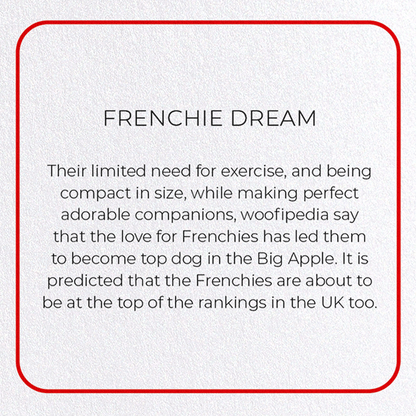 FRENCHIE DREAM: Photo Greeting Card