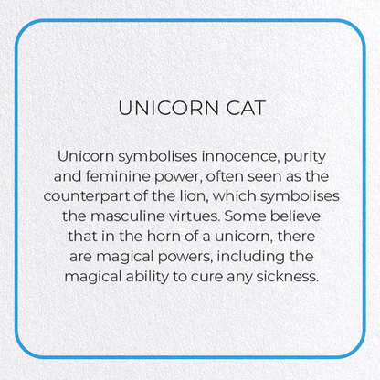 UNICORN CAT: Photo Greeting Card