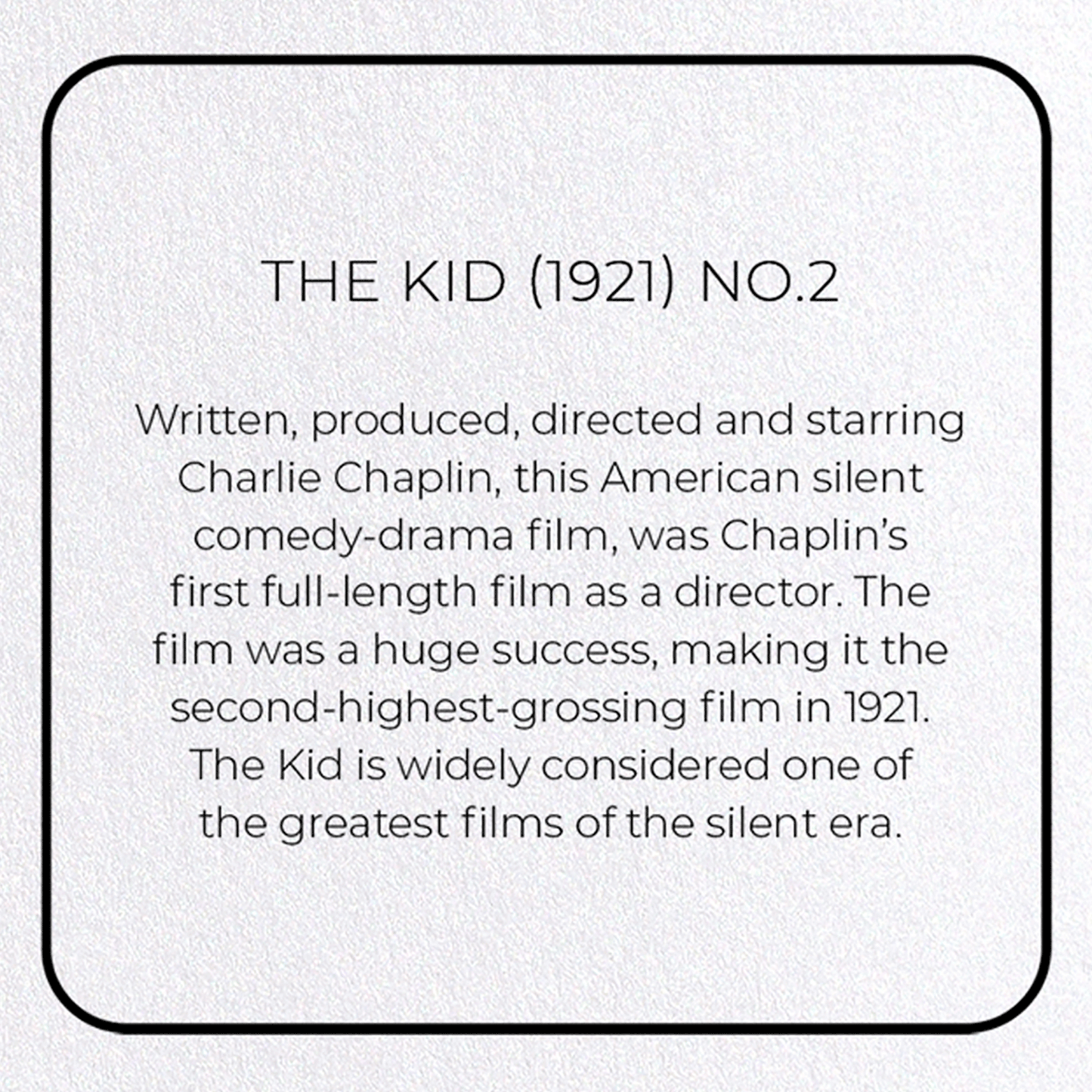 THE KID (1921) NO.2: Photo Greeting Card