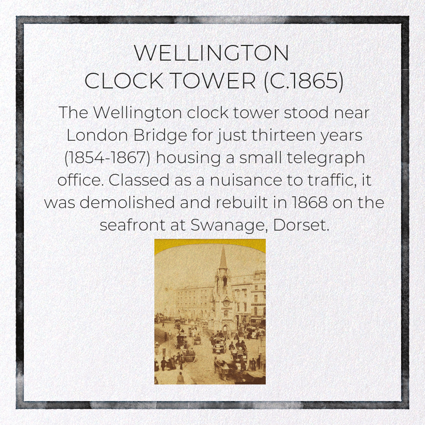 WELLINGTON CLOCK TOWER (C.1865): Photo Greeting Card