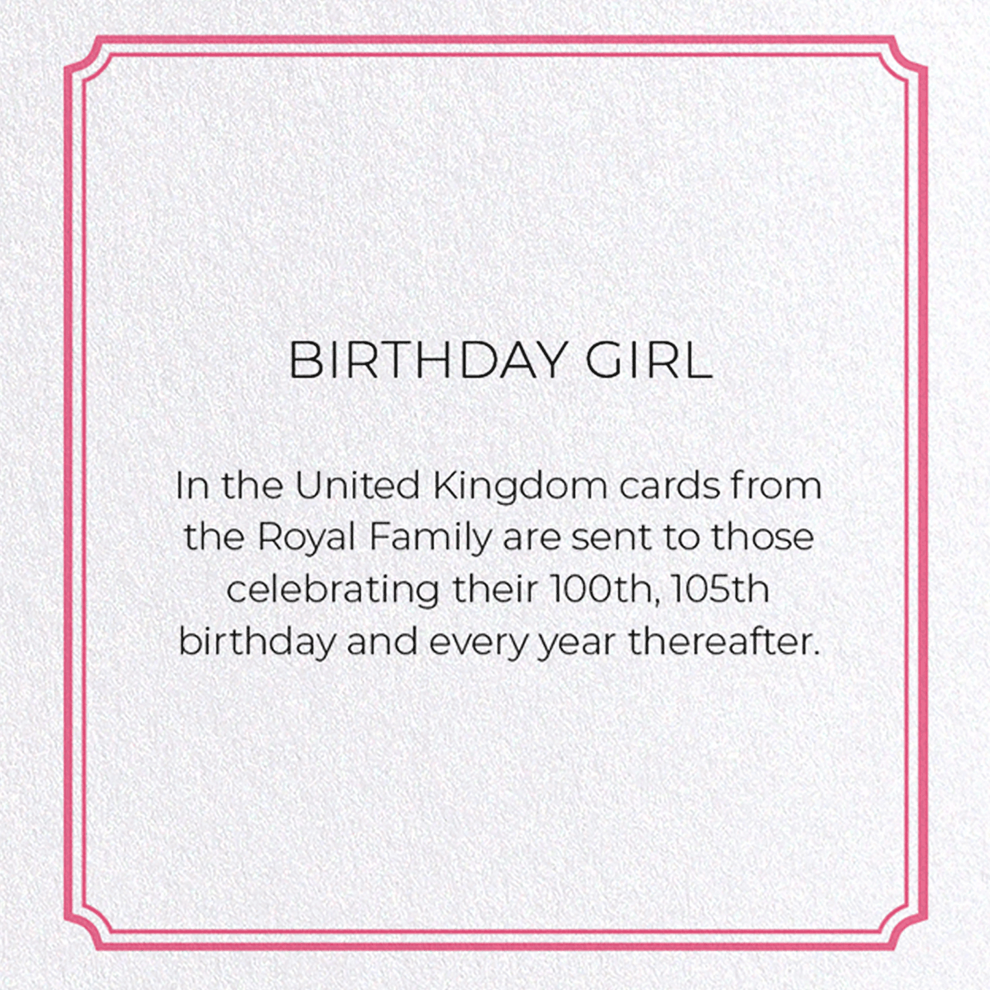 BIRTHDAY GIRL: Vintage Greeting Card