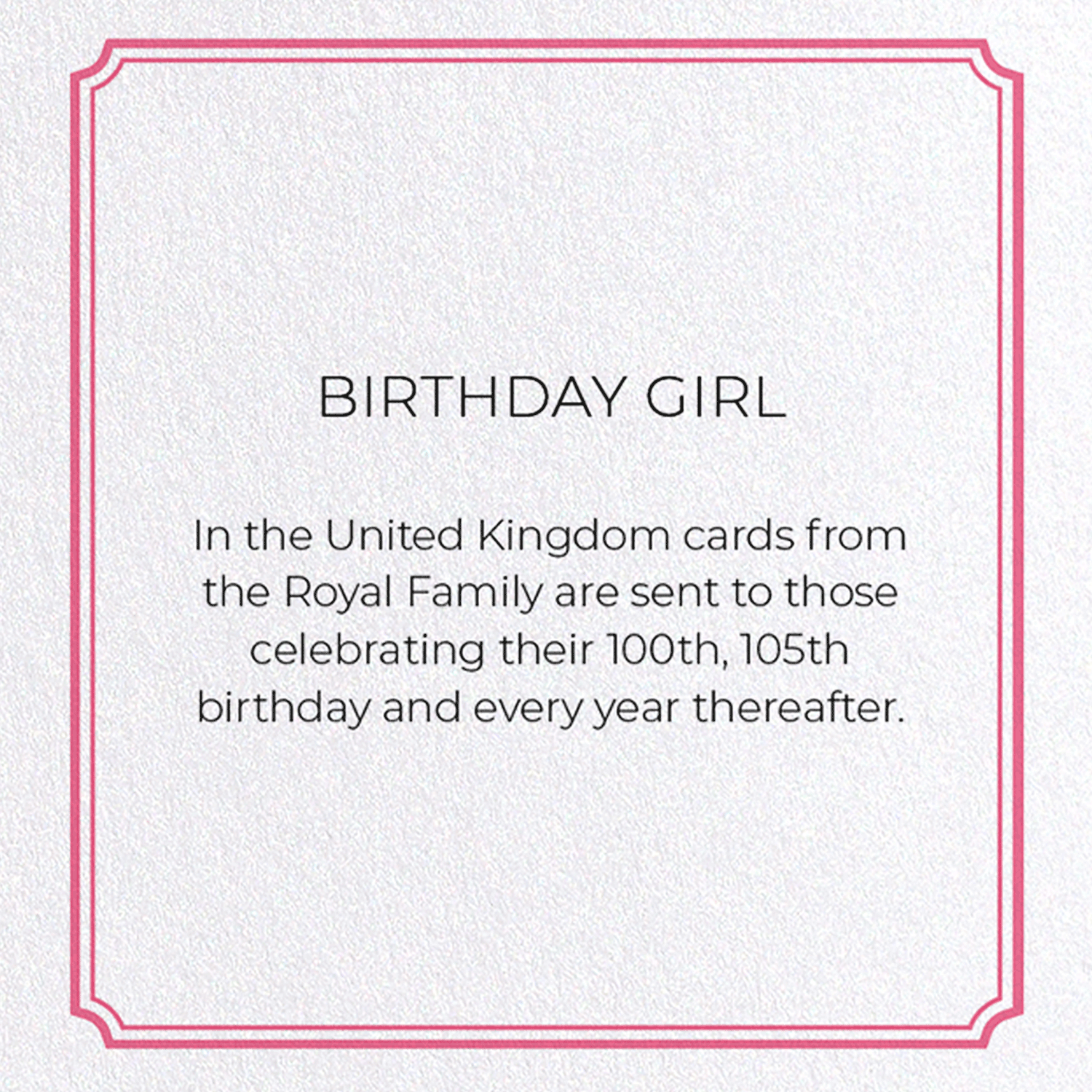 BIRTHDAY GIRL: Vintage Greeting Card