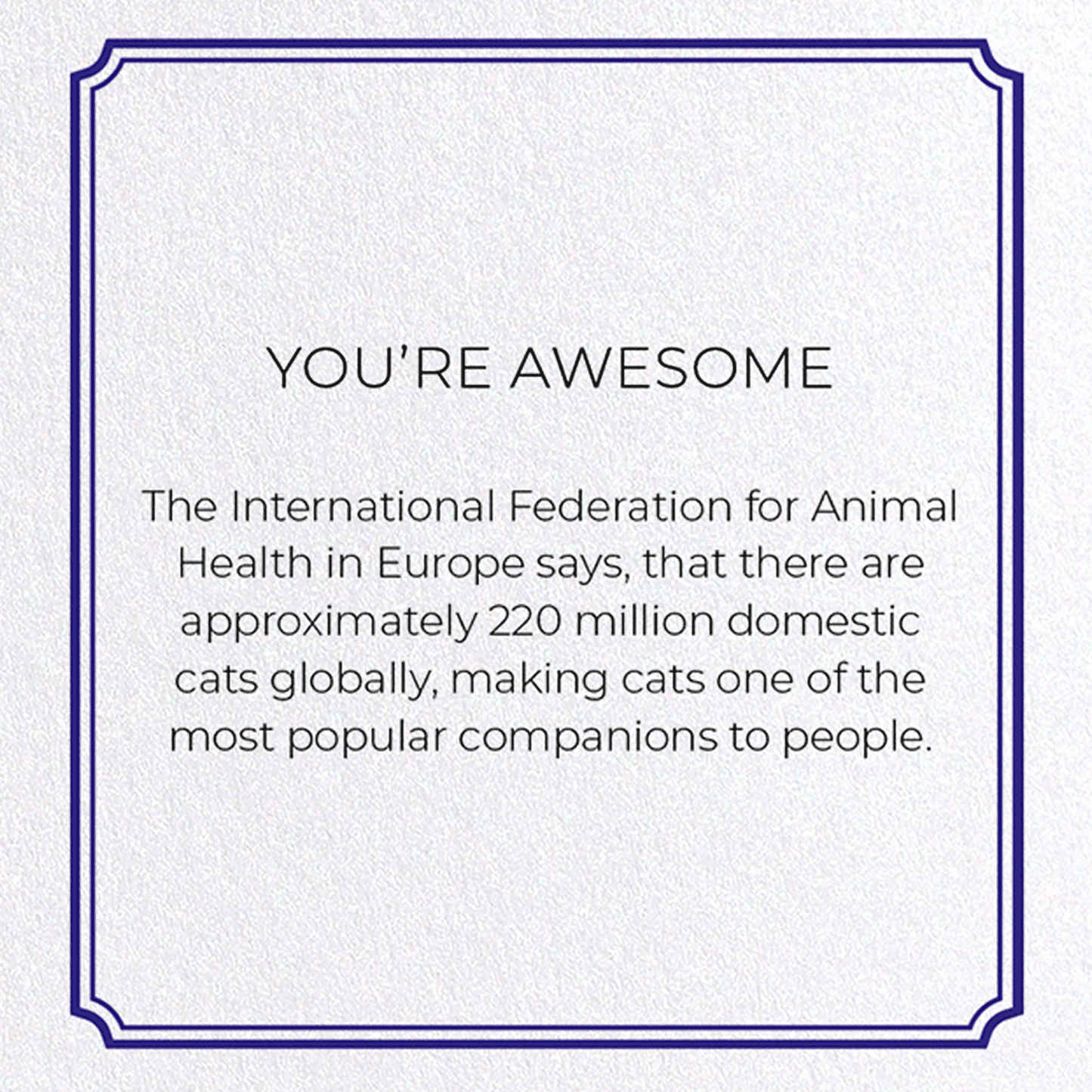 YOU'RE AWESOME: Vintage Greeting Card