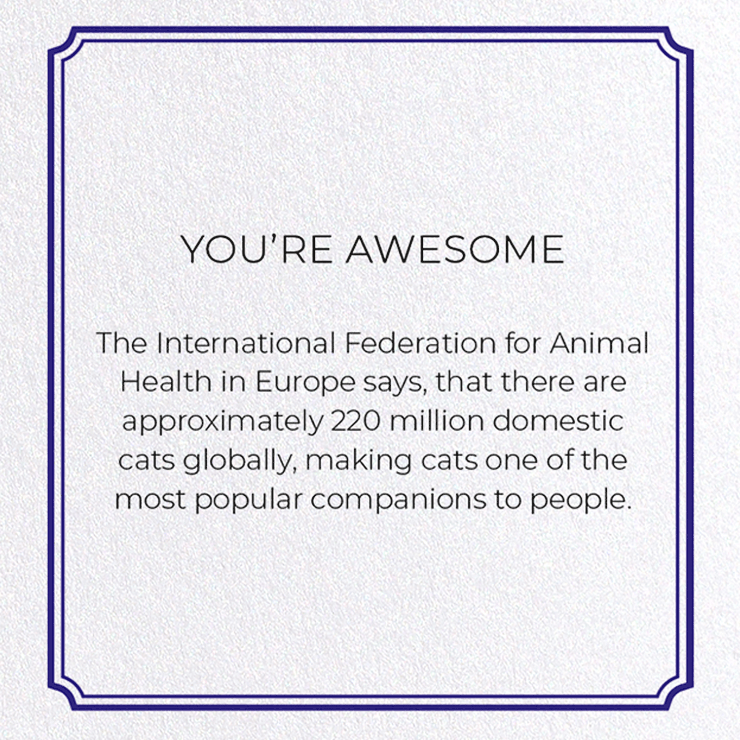 YOU'RE AWESOME: Vintage Greeting Card
