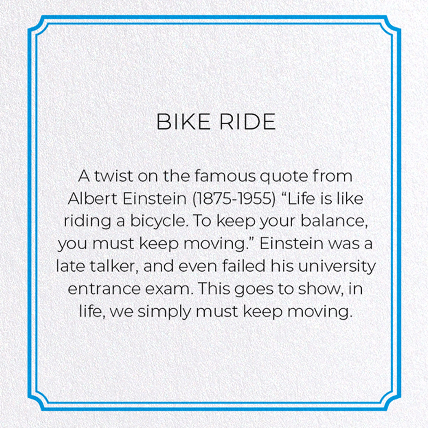 BIKE RIDE: Vintage Greeting Card