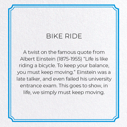 BIKE RIDE: Vintage Greeting Card