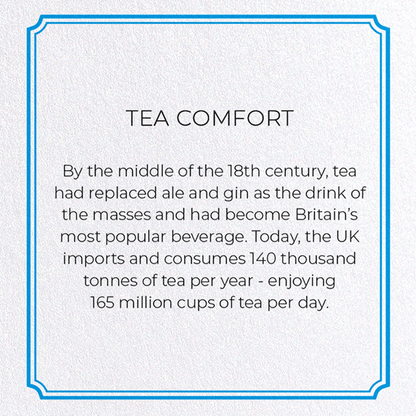 TEA COMFORT: Vintage Greeting Card