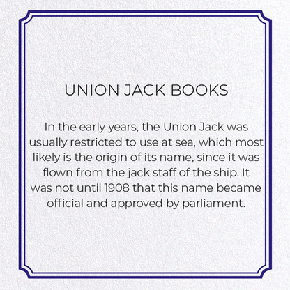 UNION JACK BOOKS: Modern deco Greeting Card