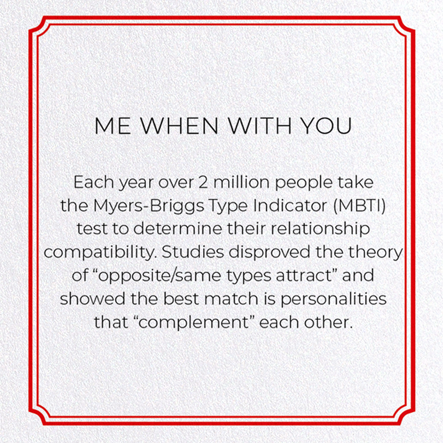 ME WHEN WITH YOU: Vintage Greeting Card