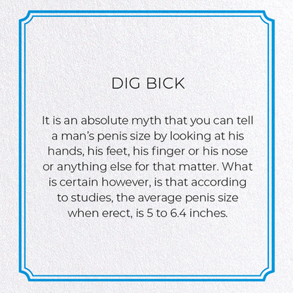 DIG BICK: Vintage Greeting Card