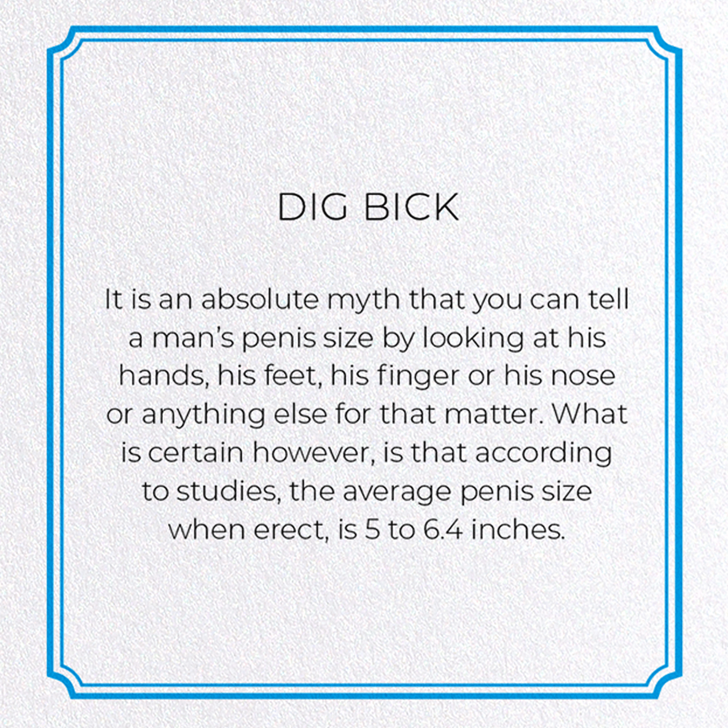 DIG BICK: Vintage Greeting Card