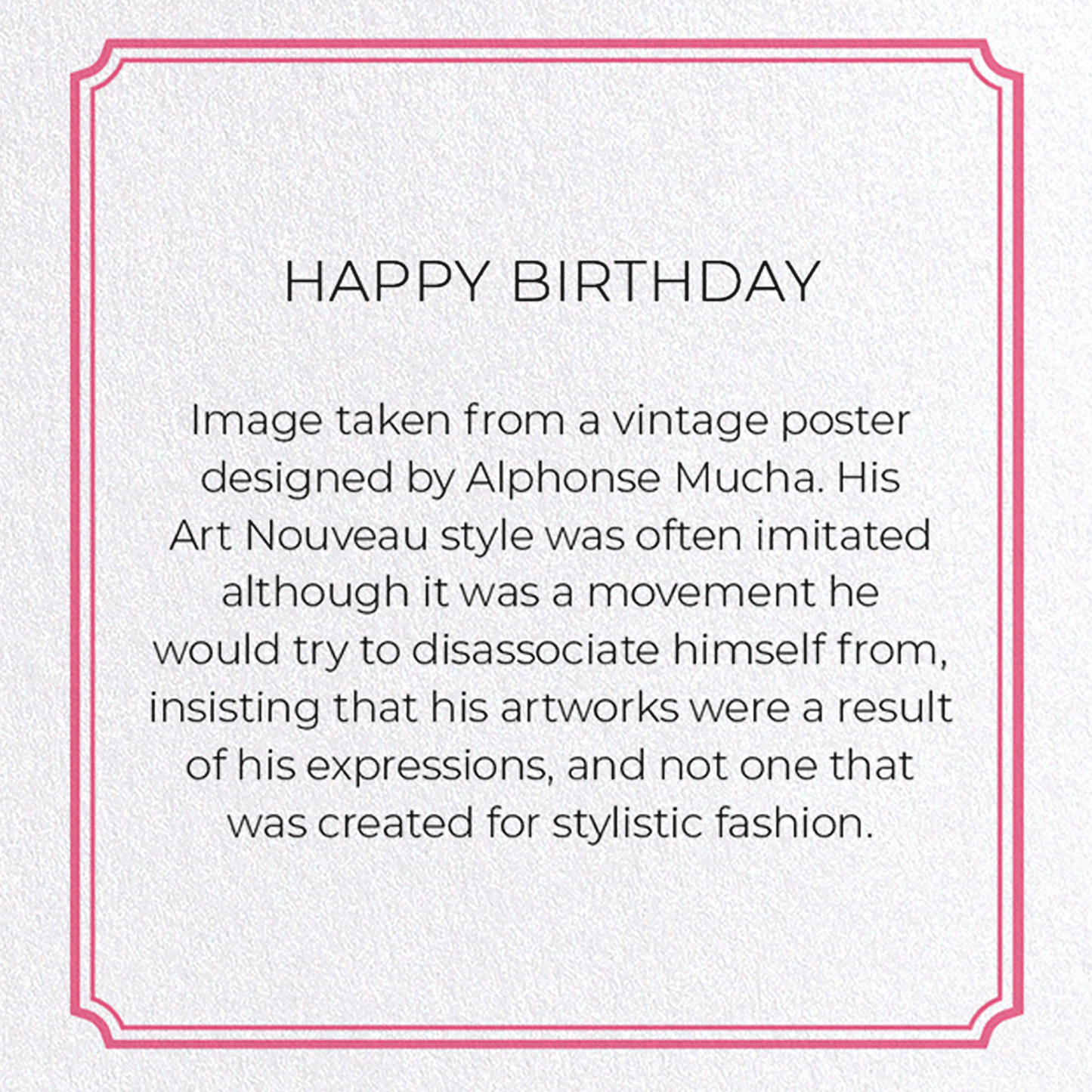 HAPPY BIRTHDAY: Vintage Greeting Card