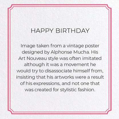 HAPPY BIRTHDAY: Vintage Greeting Card