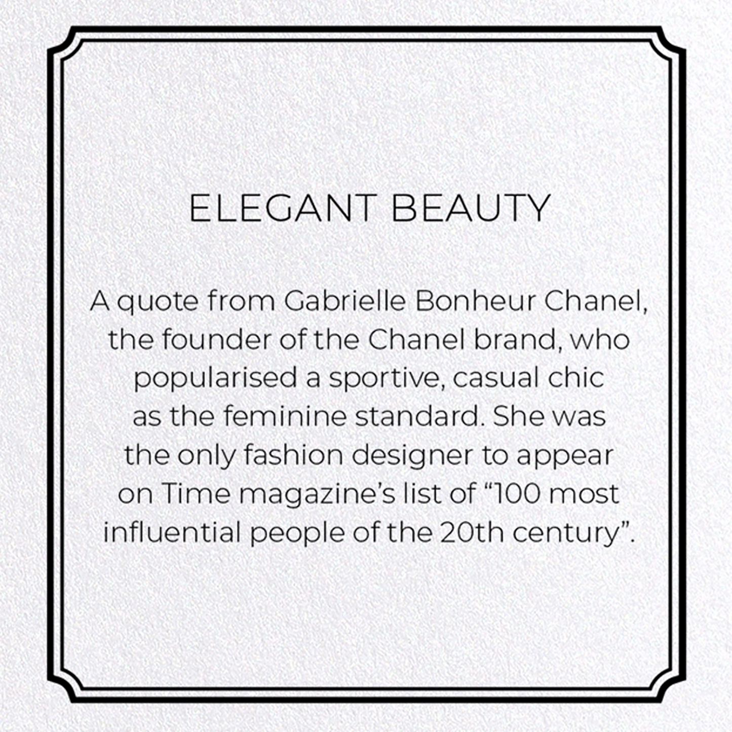 ELEGANT BEAUTY: Vintage Greeting Card