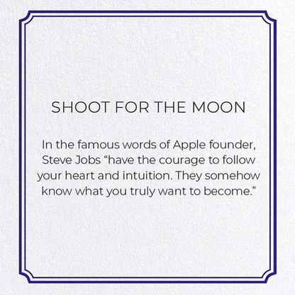 SHOOT FOR THE MOON: Vintage Greeting Card