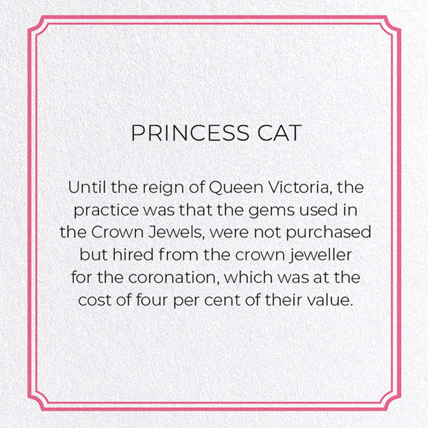 PRINCESS CAT: Vintage Greeting Card