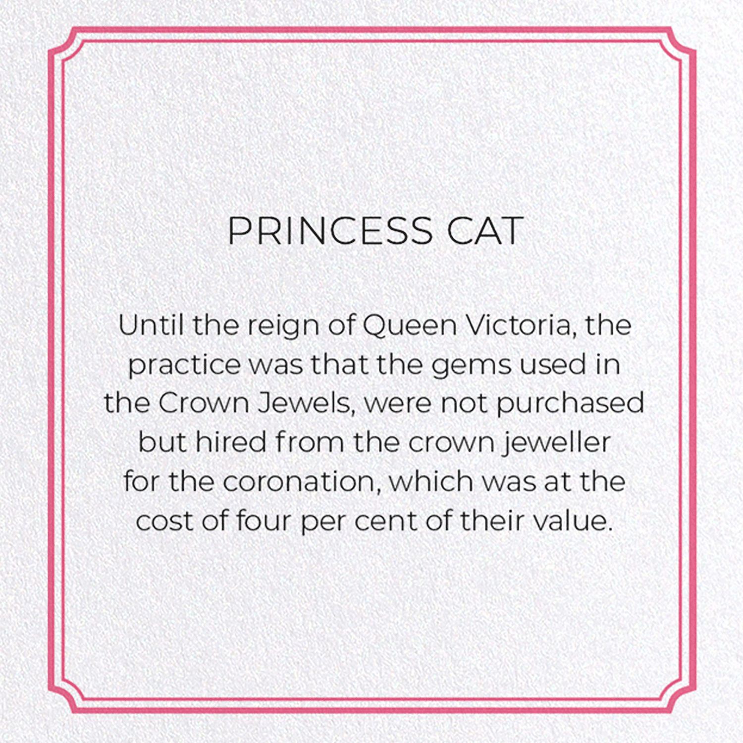 PRINCESS CAT: Vintage Greeting Card