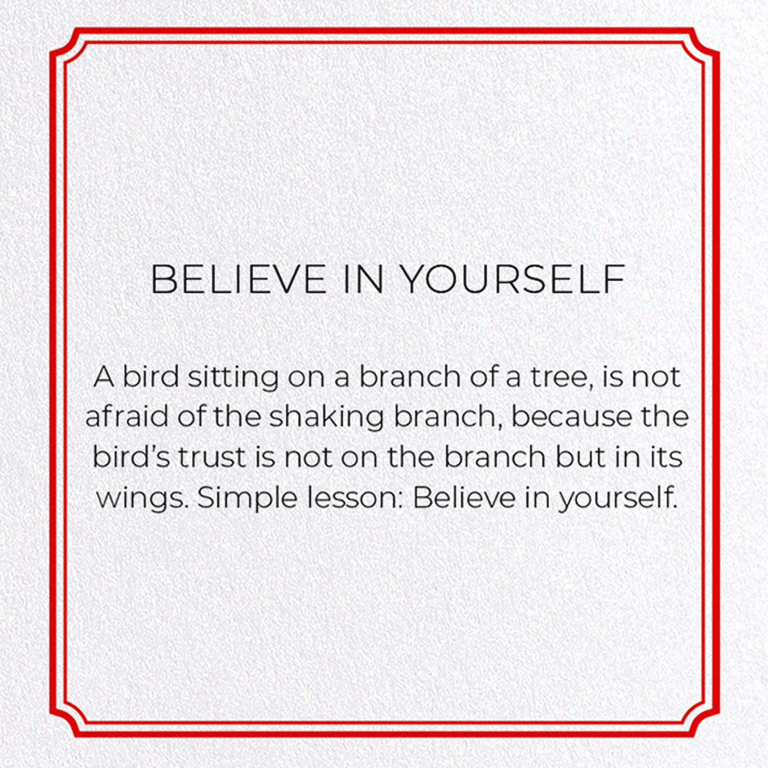 BELIEVE IN YOURSELF: Vintage Greeting Card