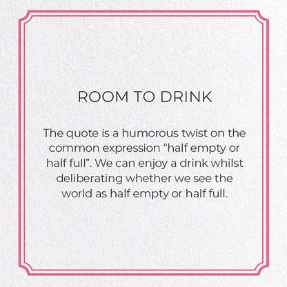 ROOM TO DRINK: Vintage Greeting Card