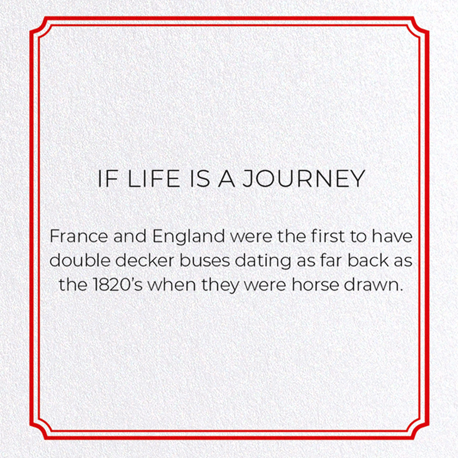 IF LIFE IS A JOURNEY: Vintage Greeting Card