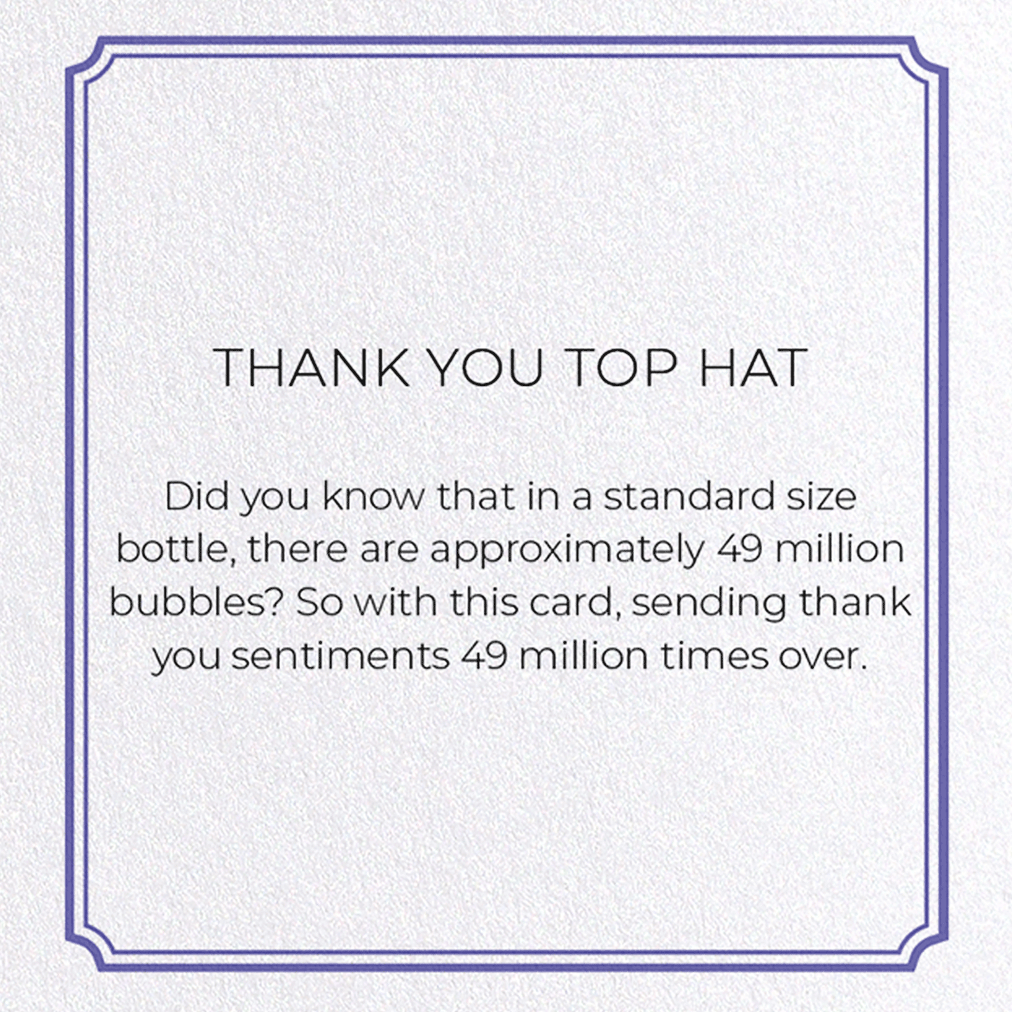 THANK YOU TOP HAT: Vintage Greeting Card